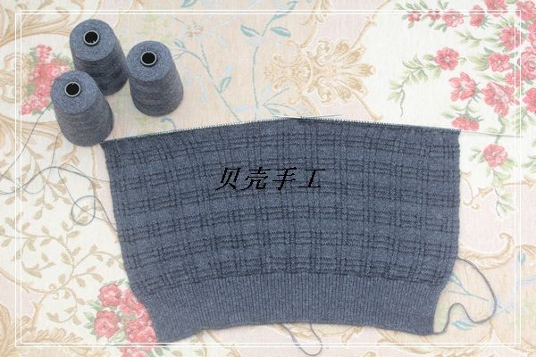 [女式毛衣] [贝壳手工]冬暖----夏天织的男款羊绒套头衫(新增花样图解