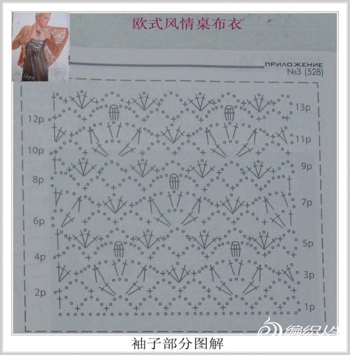 (钩针) 69 我仿的欧式风情桌布衣(10月9日再传清晰大图解压缩包在