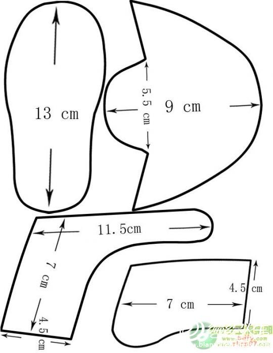 鞋〕给宝宝做的布鞋(上纸样了)_手工diy俱乐部_编织人生论坛