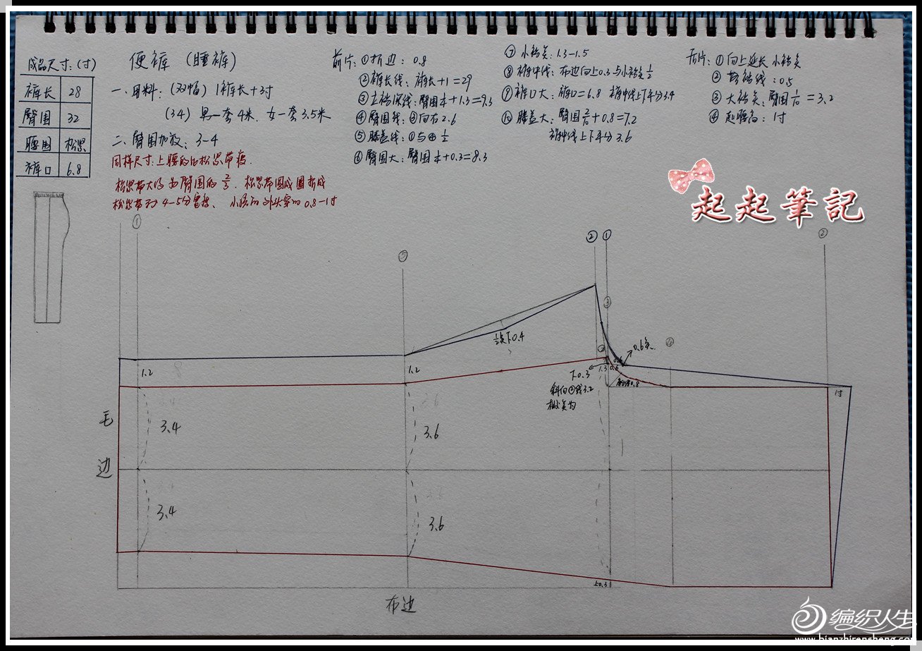 求家居服(睡衣,睡裤,睡裙)的裁剪纸样或者教程