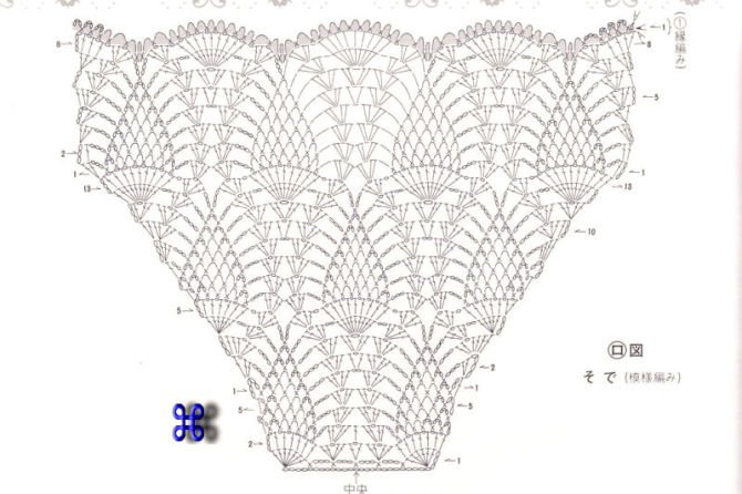 菠萝花灰色钩衣(有图解)_2011-2013年归档_编织人生