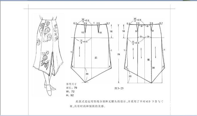 转载 服装裁剪 半身裙裁剪图 整书上传