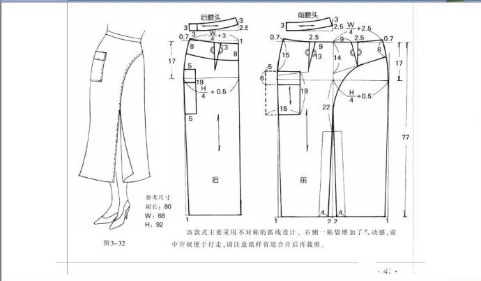 转载 服装裁剪 半身裙裁剪图 整书上传