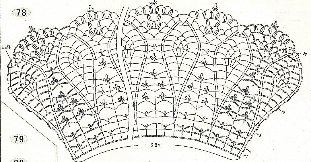 鉤針花邊圖解