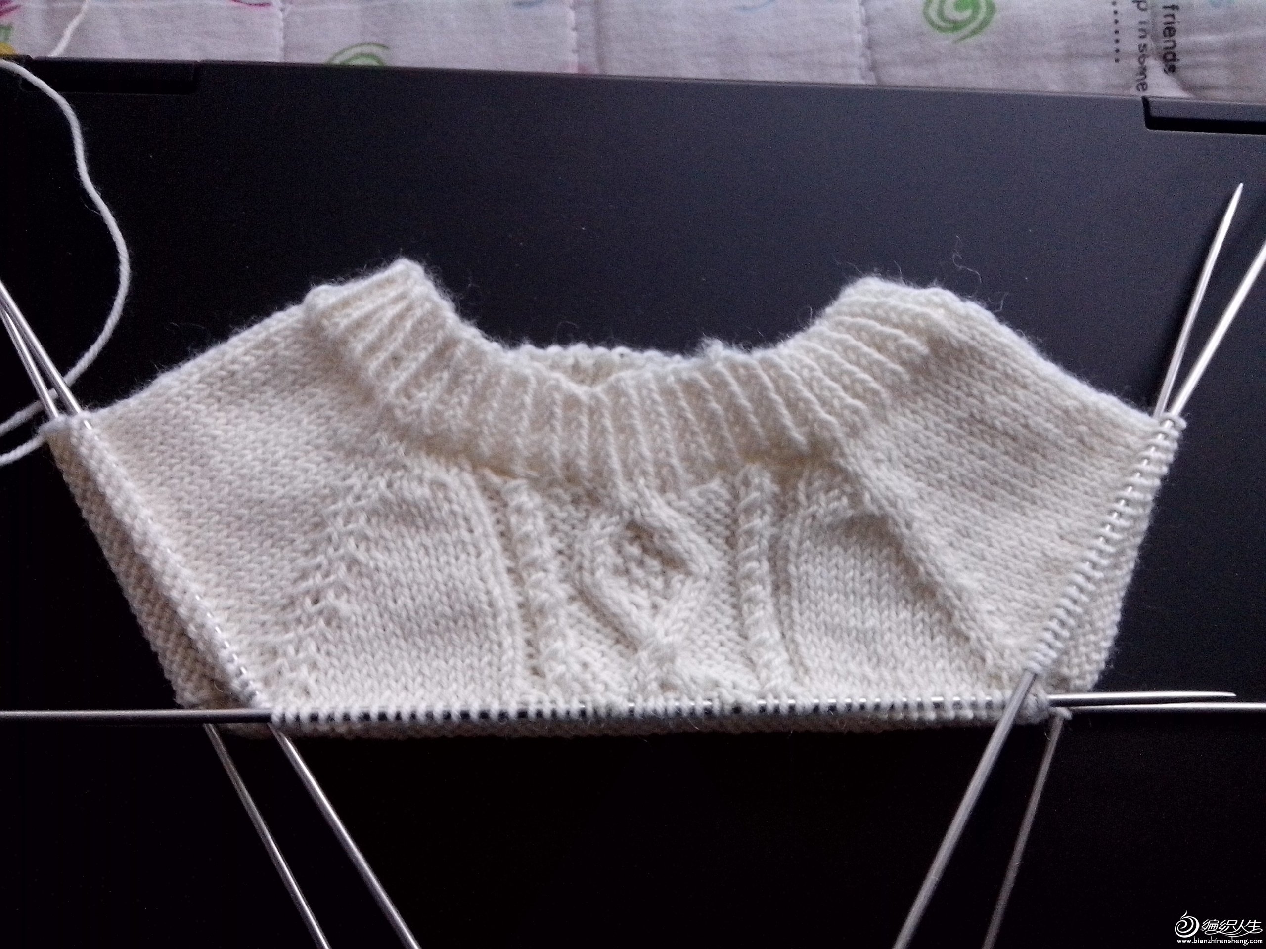 成人毛衣编织实例详解之棒针节节线女士长款毛衣织法-编织教程-编织人生