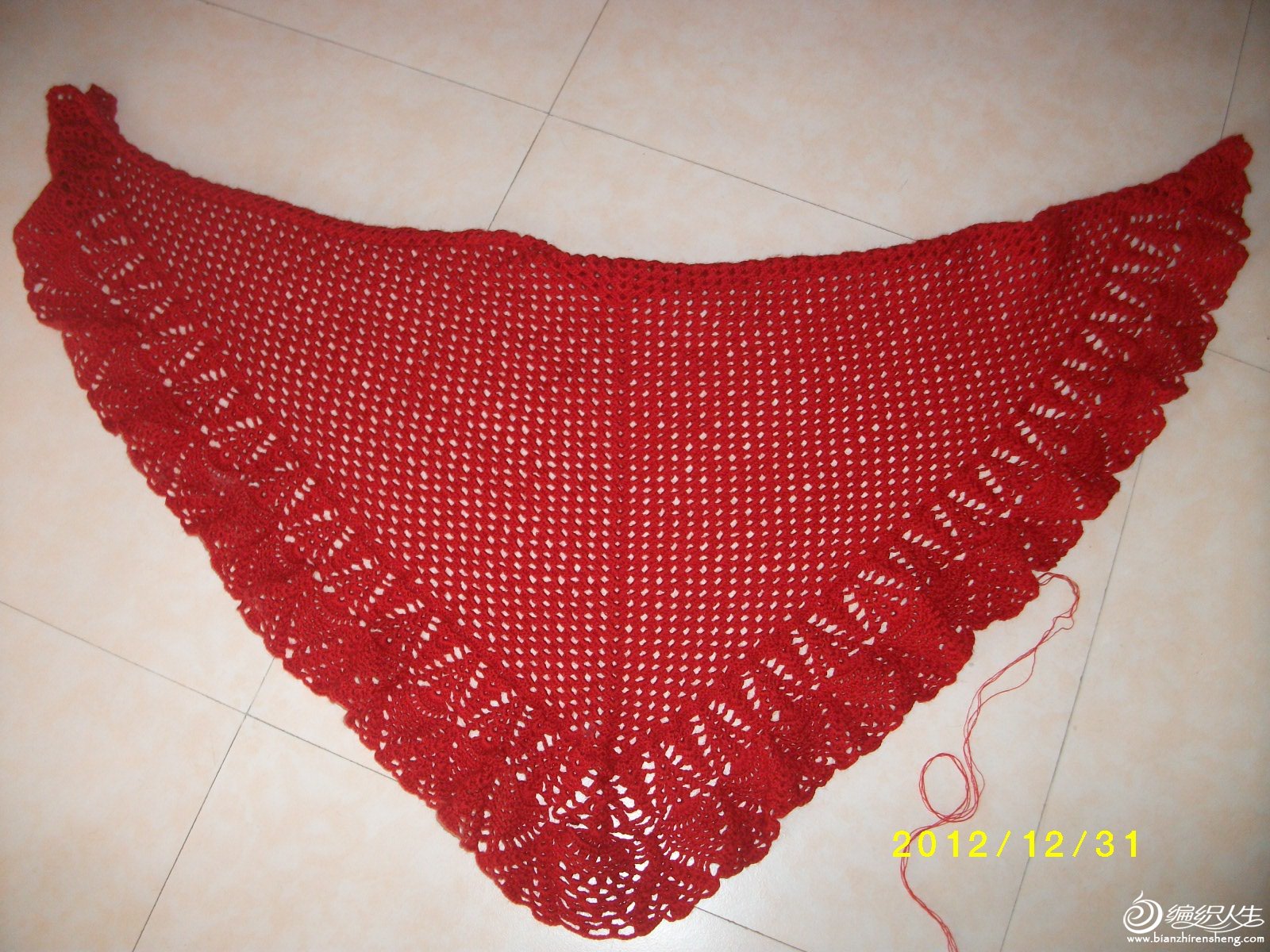 羊绒三角围巾(有图解)