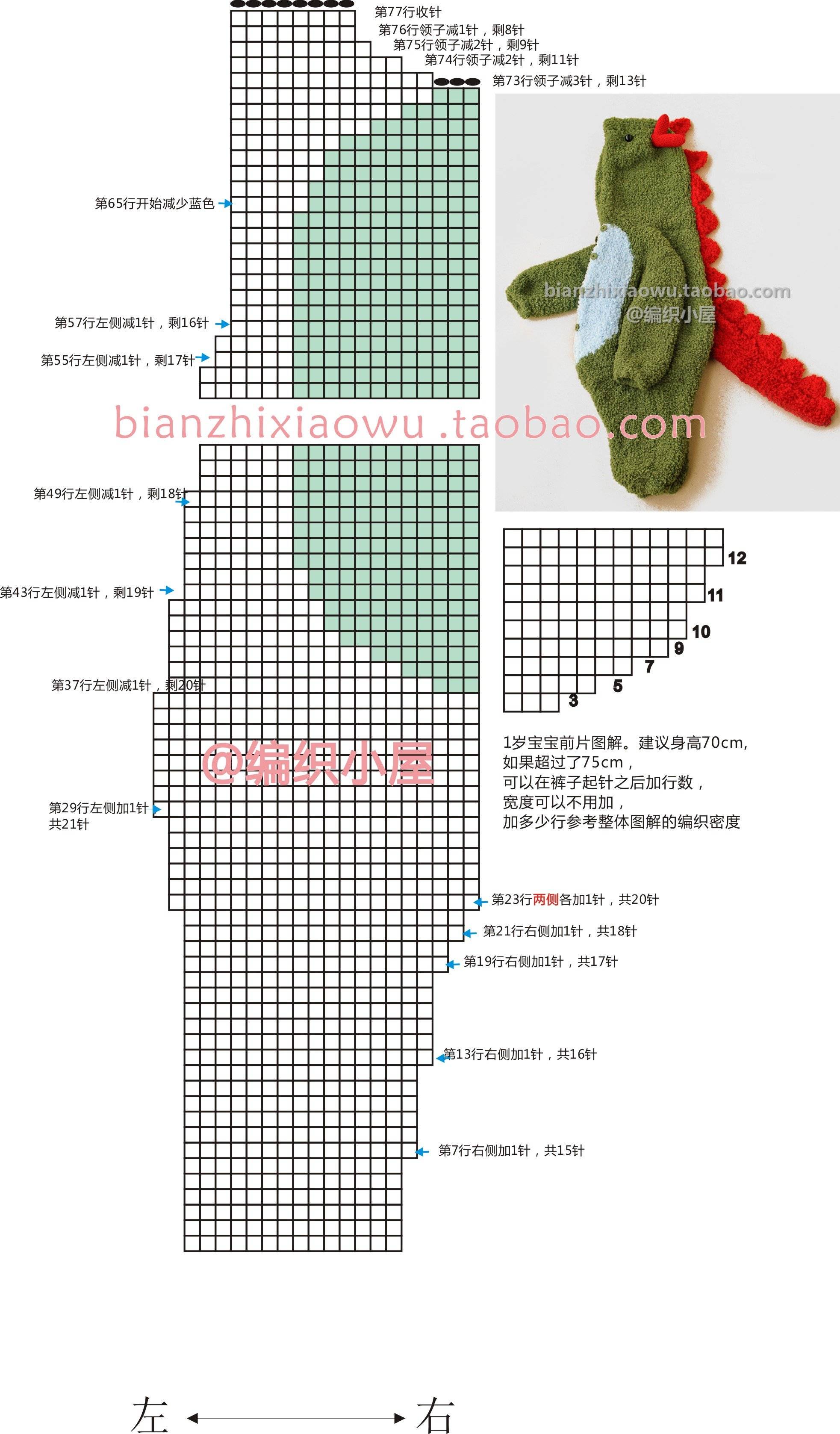 求阿狸连体衣的图解