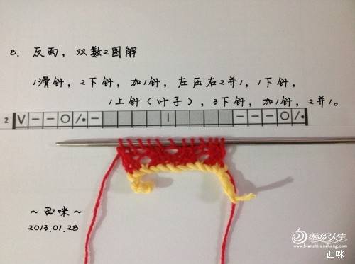 红叶披肩（附海量图解，让新手编织不再难）