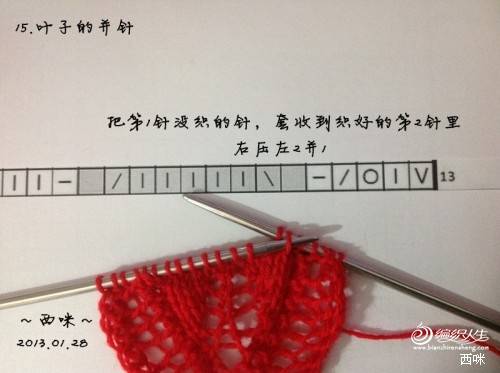 红叶披肩（附海量图解，让新手编织不再难）