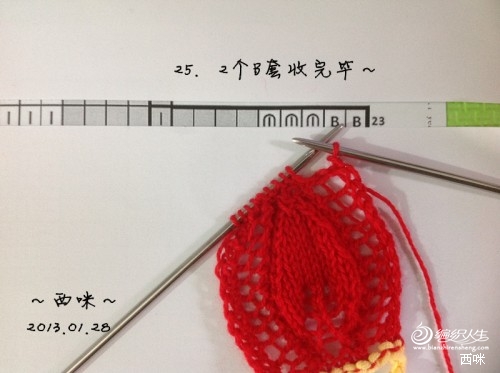 红叶披肩（附海量图解，让新手编织不再难）