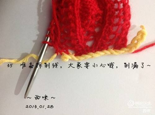 红叶披肩（附海量图解，让新手编织不再难）