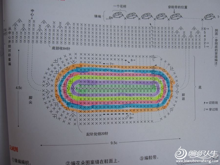 花花婴儿鞋(增加图解咯)