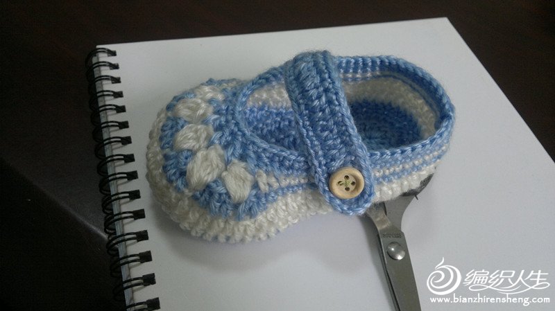 宝宝毛线鞋编织方法
