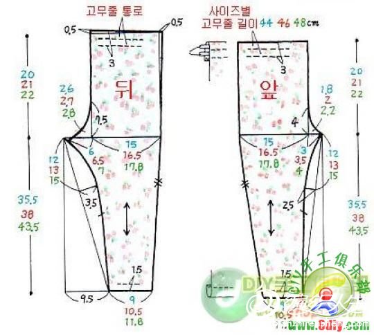 宝宝秋衣秋裤裁剪图