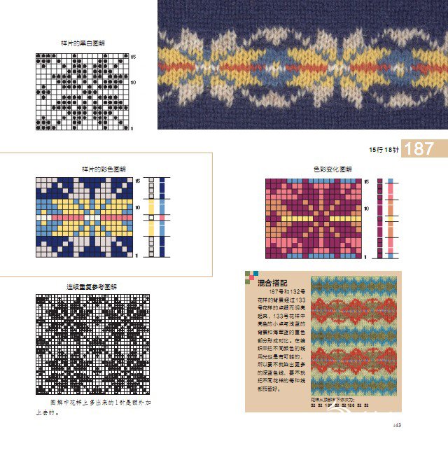 《200费尔岛编织花样集》中国纺织出版社,让你领略异域风情.
