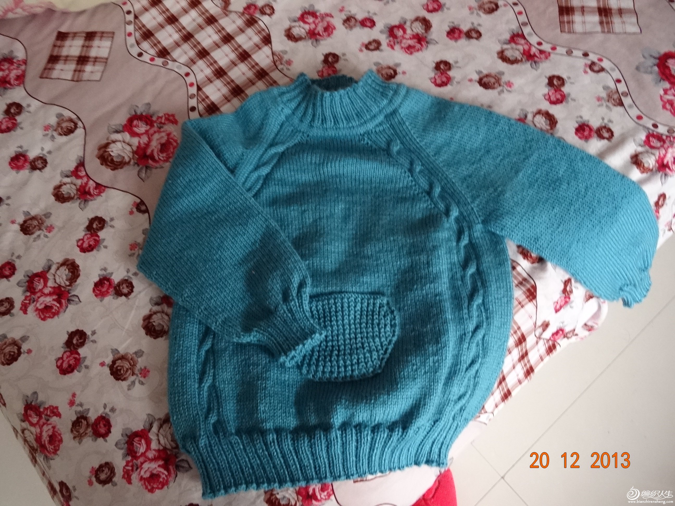 图文详解2-3岁儿童提花开衫毛衣编织方法-编织教程-编织人生