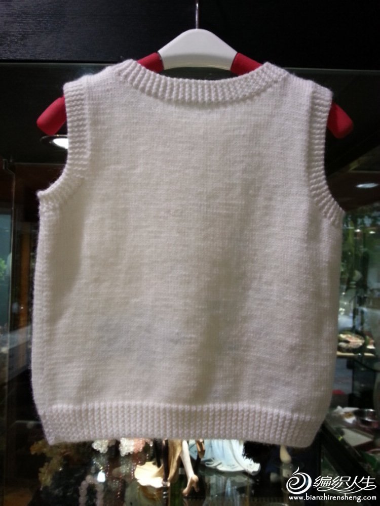 [50~80cm婴幼儿毛衣] 怎么会织了这许多白色毛