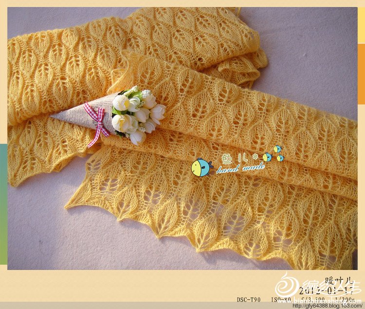 织叶子花型的围巾要用几两线_编织技术问答与讨论
