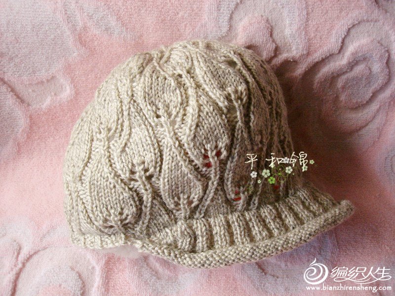 wyling69 帽子棒针编织1.从帽身开始起针织叶子花11朵,4.5寸.