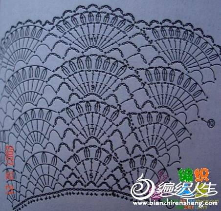 钩针花边高清图片