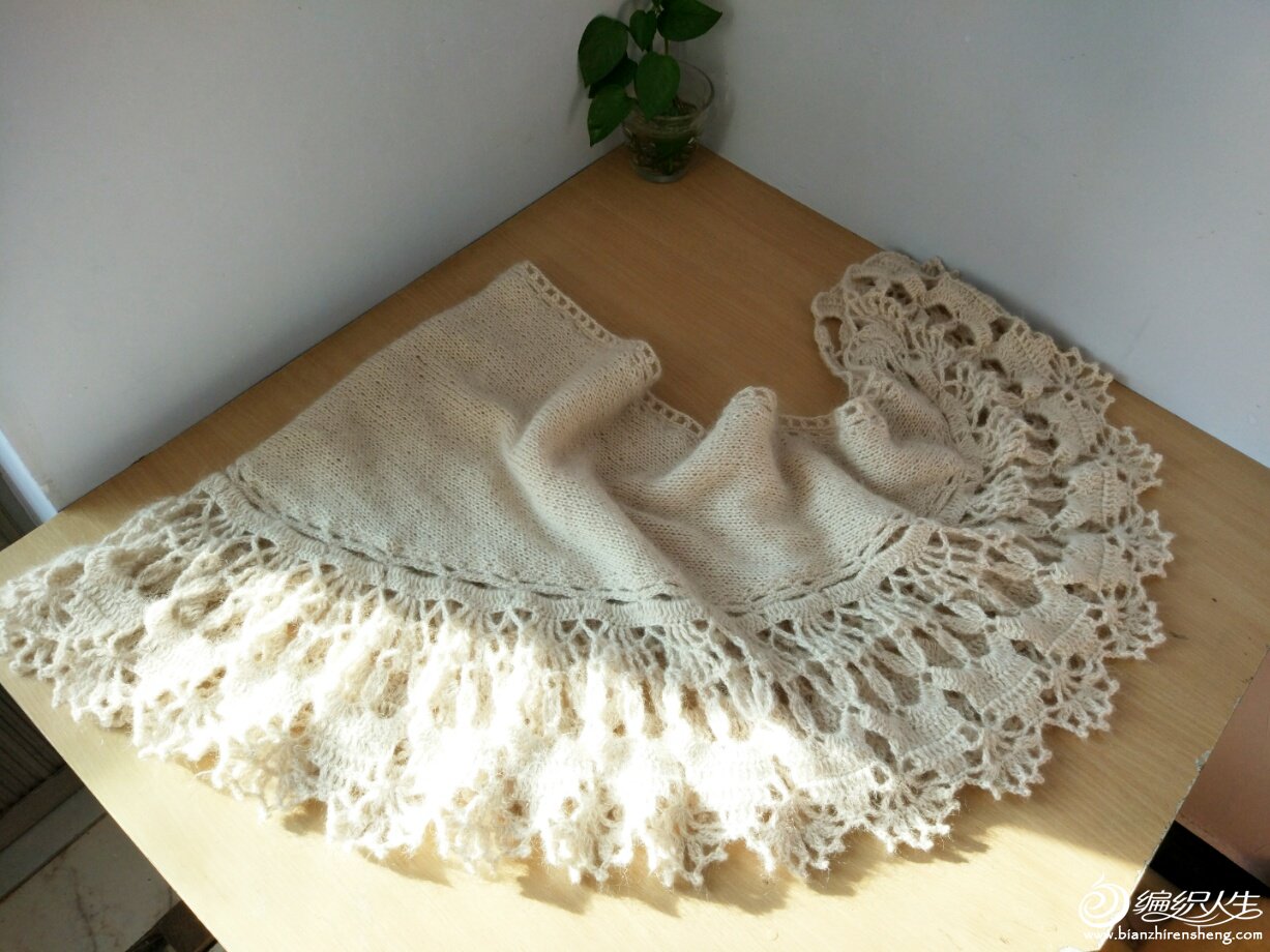 柔米手工编织羊绒披肩