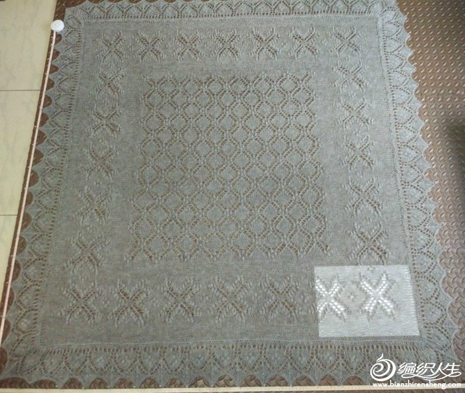 棒針蕾絲定型