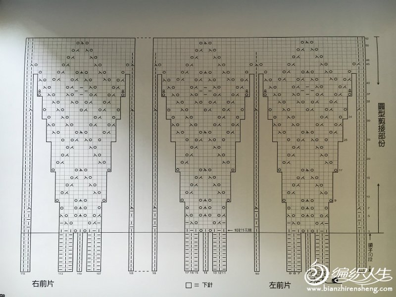 云绒叁柒从上往下织女士棒针春秋开衫