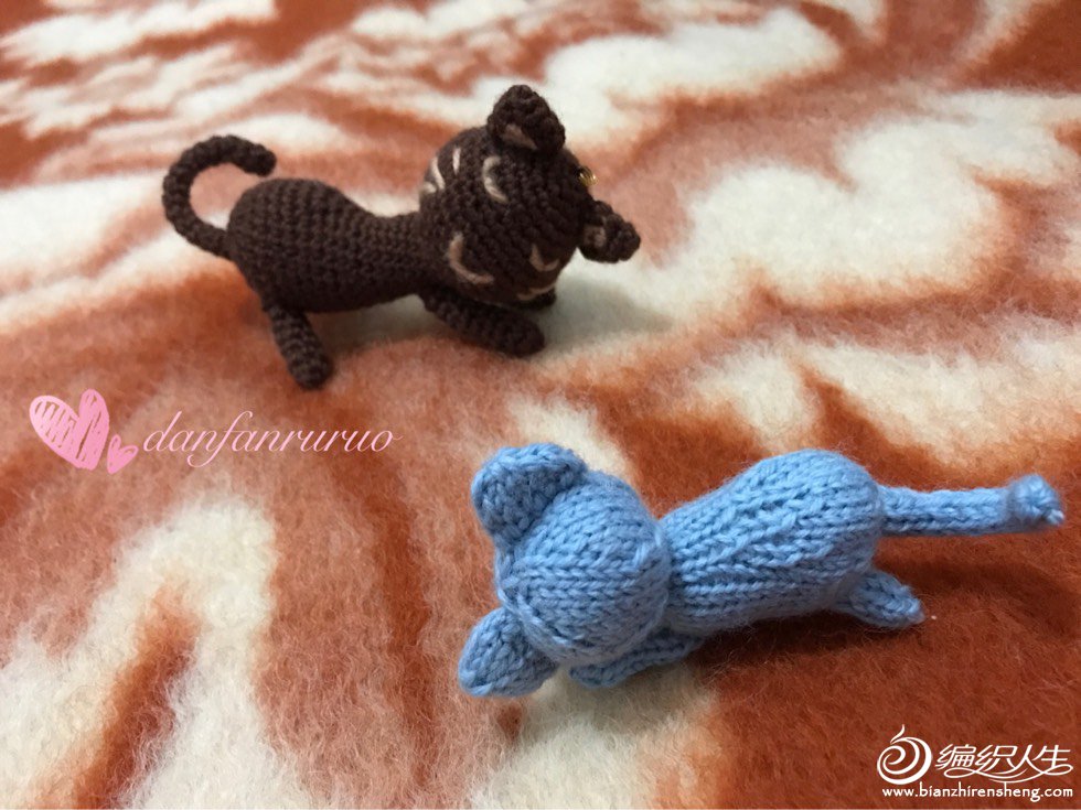 长相守 趣味编织猫和老鼠编织图解-编织教程-编织人生