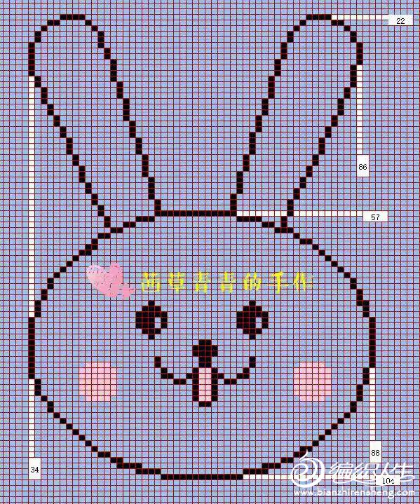 小兔子图案图解
