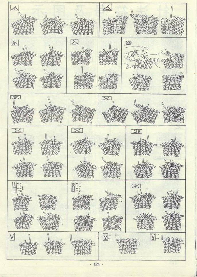 针法符号及图示(部分)_2005年-2013年归档_编织人生