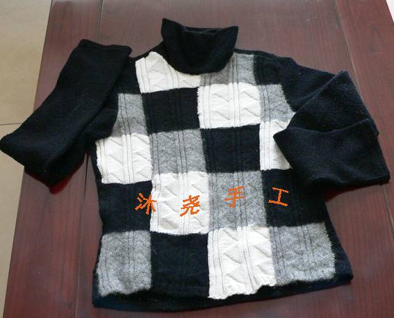 配色毛衣