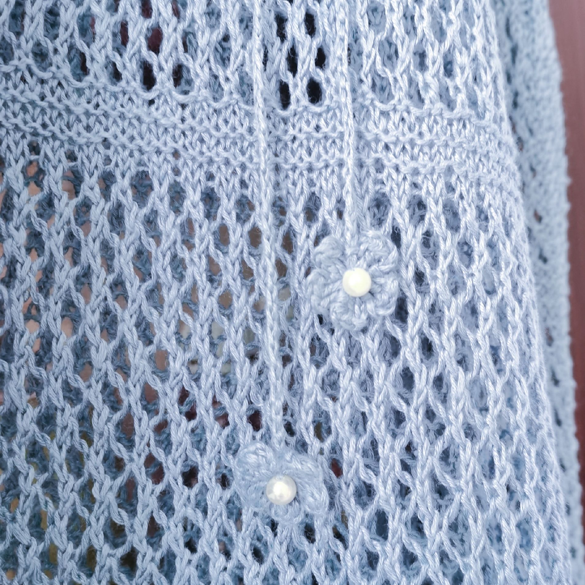毛衣编织鱼网针织法图片