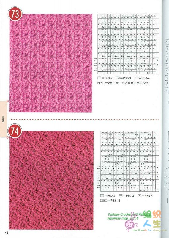Tunisian Crochet 100 Patterns 040.JPG