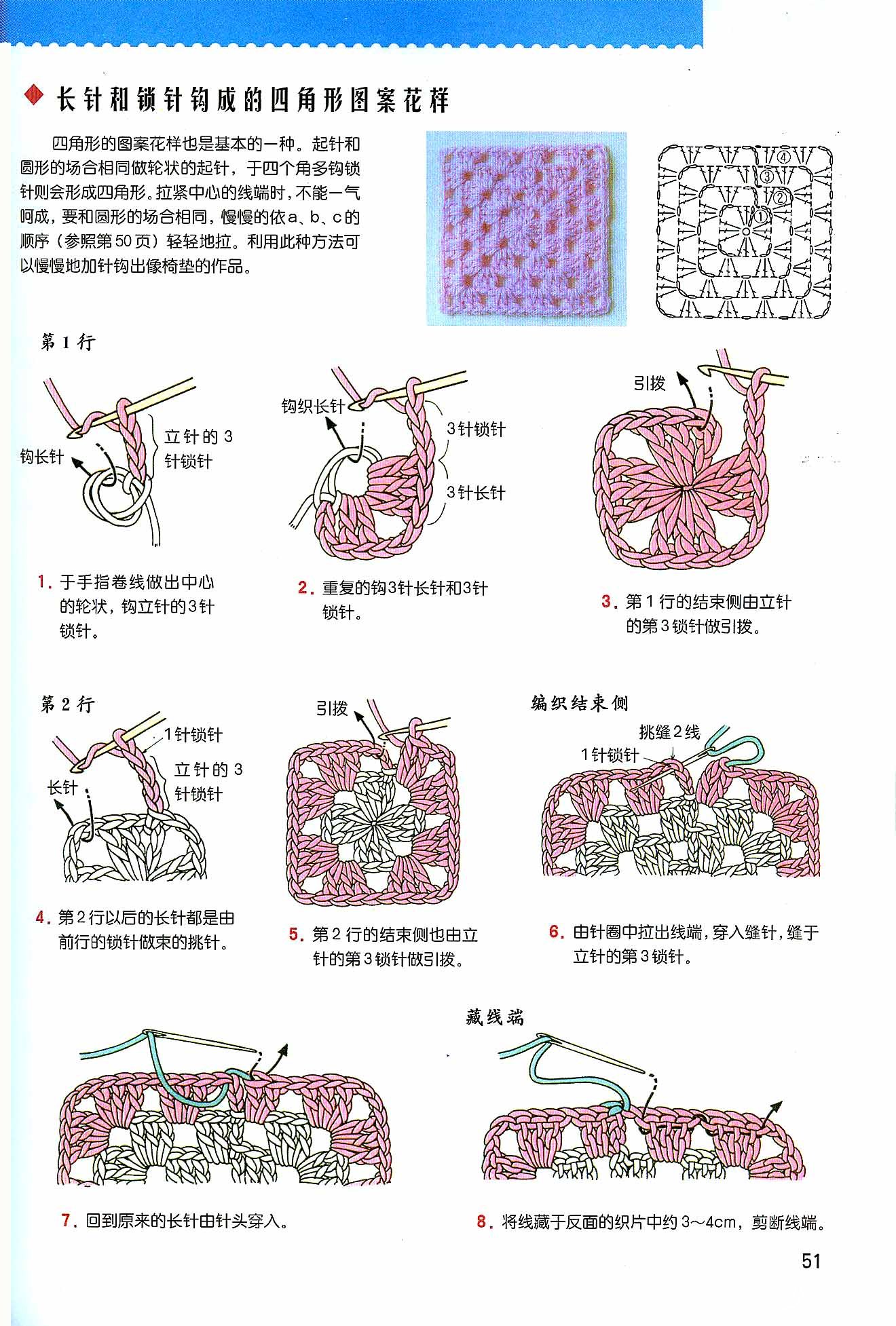 [基础教程 钩针编织基础教程 第三期