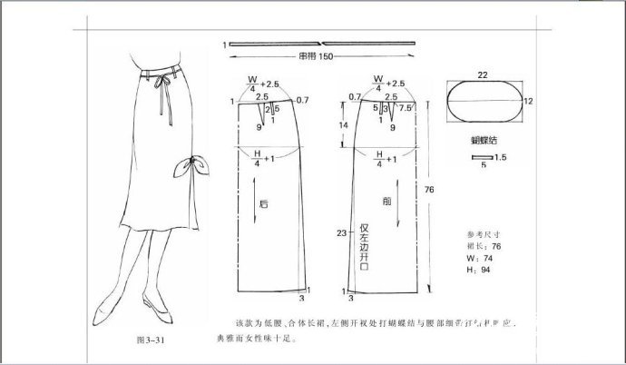 转载 服装裁剪 半身裙裁剪图 整书上传