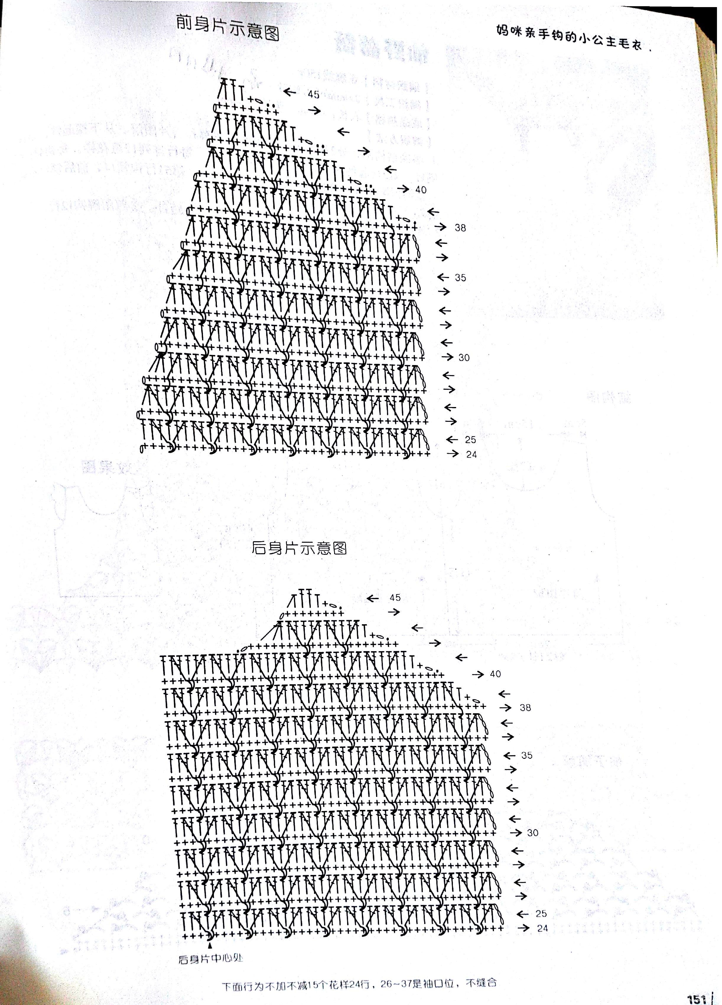 儿童手编春秋毛衣款式之钩针密实花样v领小开衫