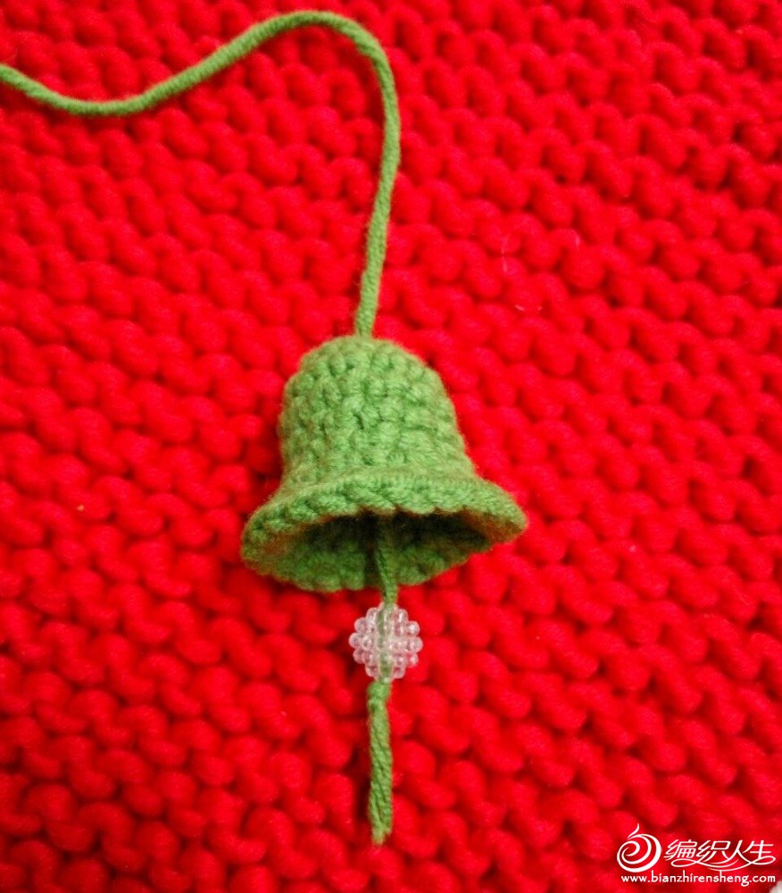 简单可爱钩针编织毛线圣诞小铃铛