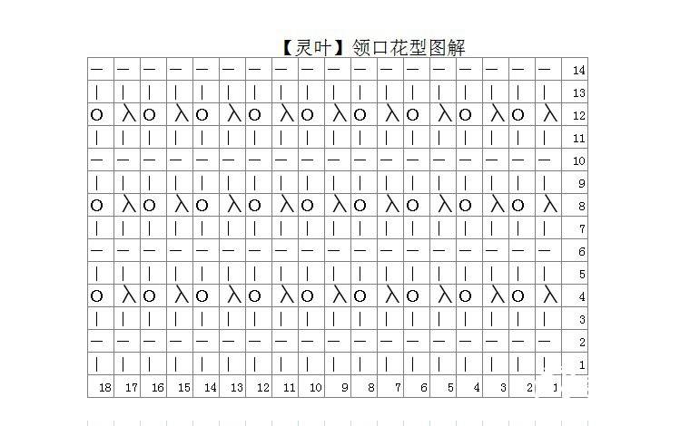 棒针镂空花图解