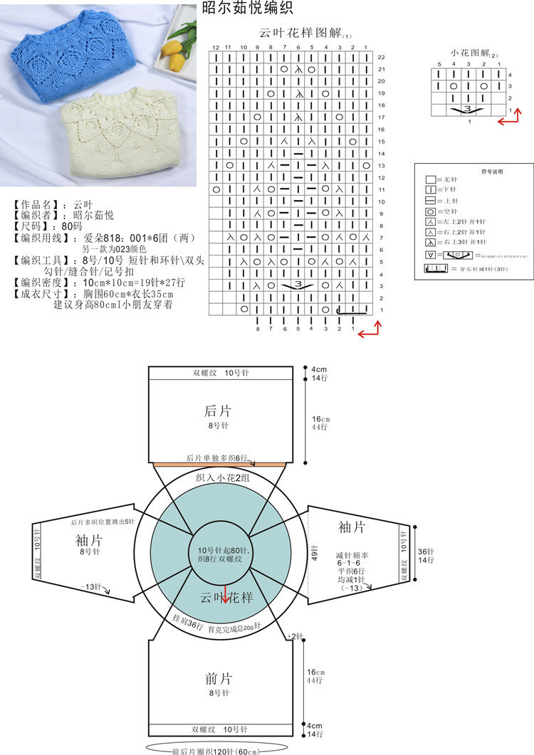 儿童毛衣图解