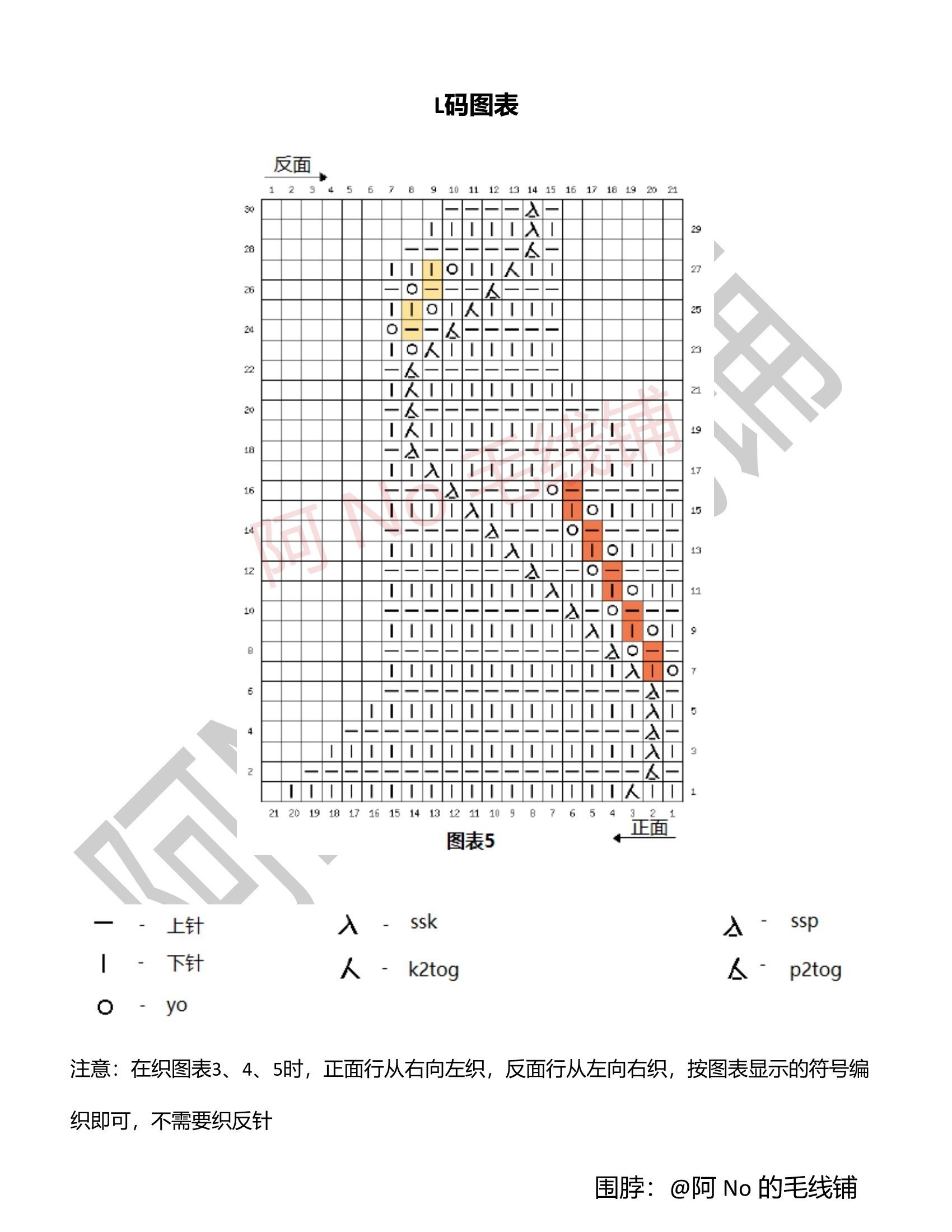 棒针叶子花图解