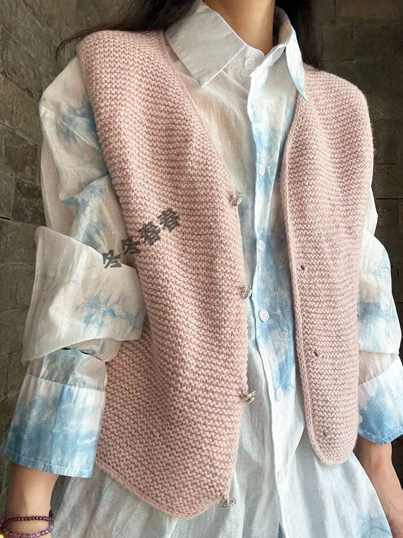 女士棒针马甲背心