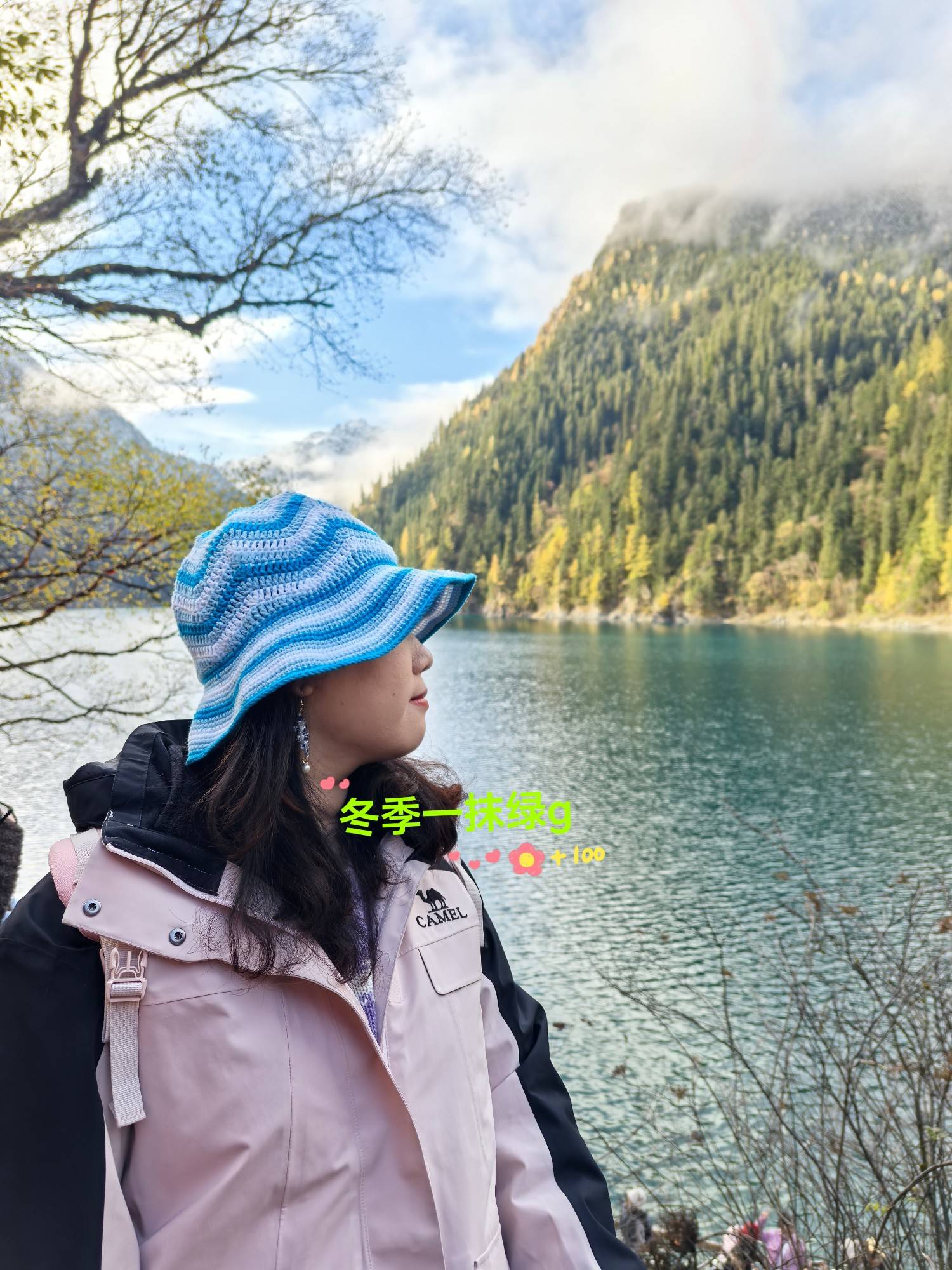 李沁同款钩针帽子