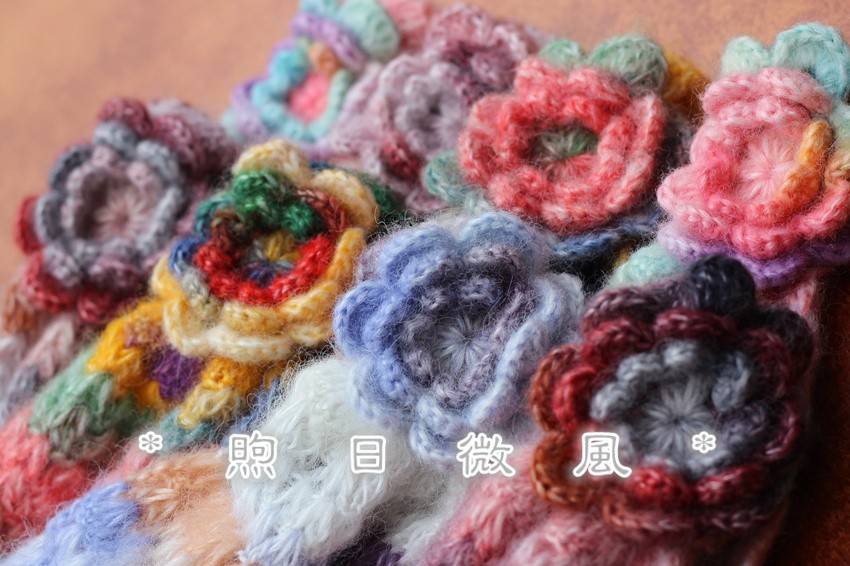 *煦日微风*乙巳小雪的小欢喜。花朵小围脖