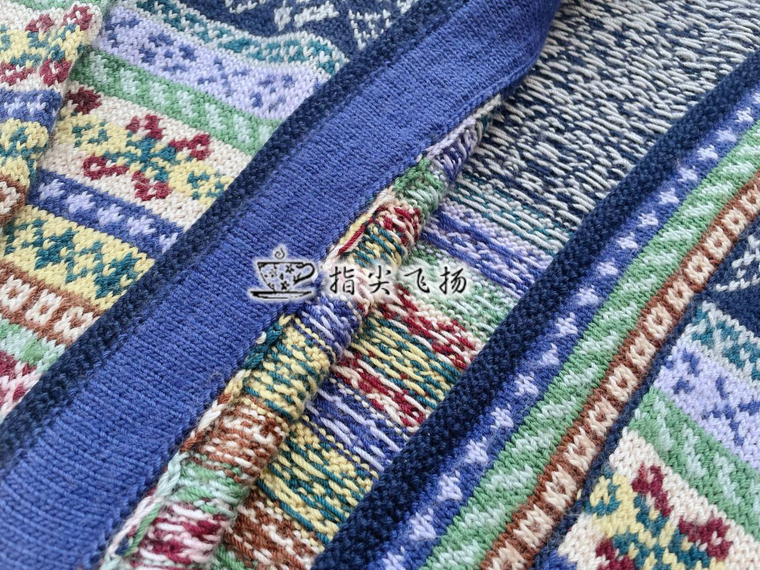 指尖飞扬*「云彩素色版*耶尔」～复古提花开衫