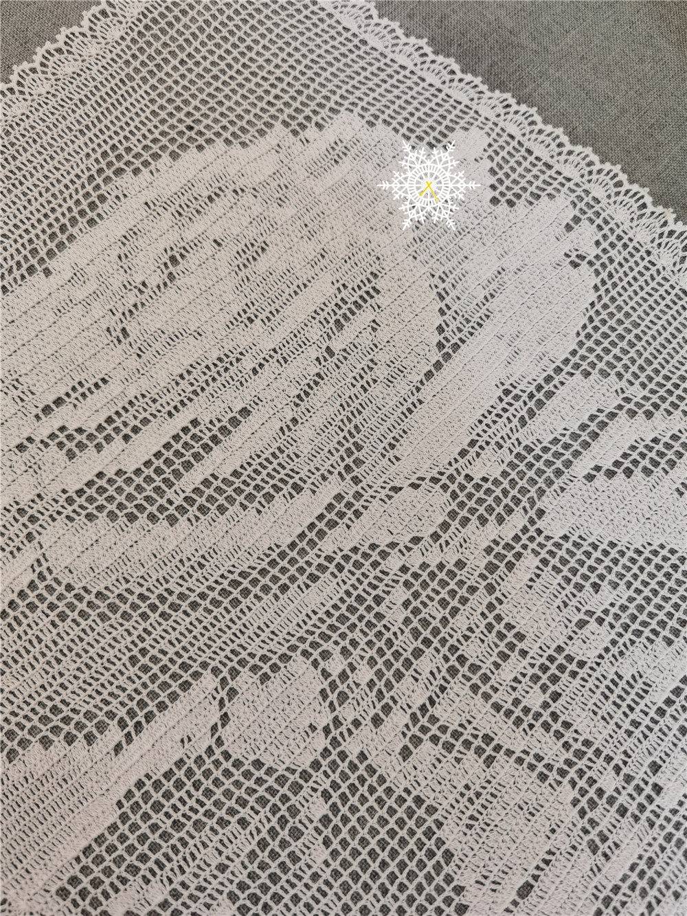 〖时间〗0.4mm钩针+1股100号DMC蕾丝线钩像素描画的玫瑰图案方眼蕾丝（附图解）